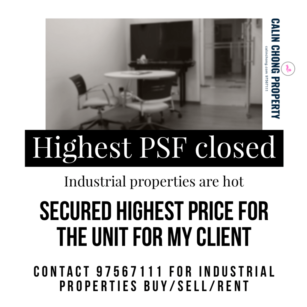 Highest PSF for Industrial Property